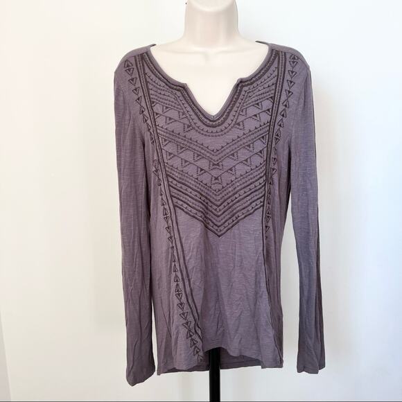 Max Jeans Long‎ Sleeve Shirt Embroidered Blouse Size S Top - Picture 1 of 9